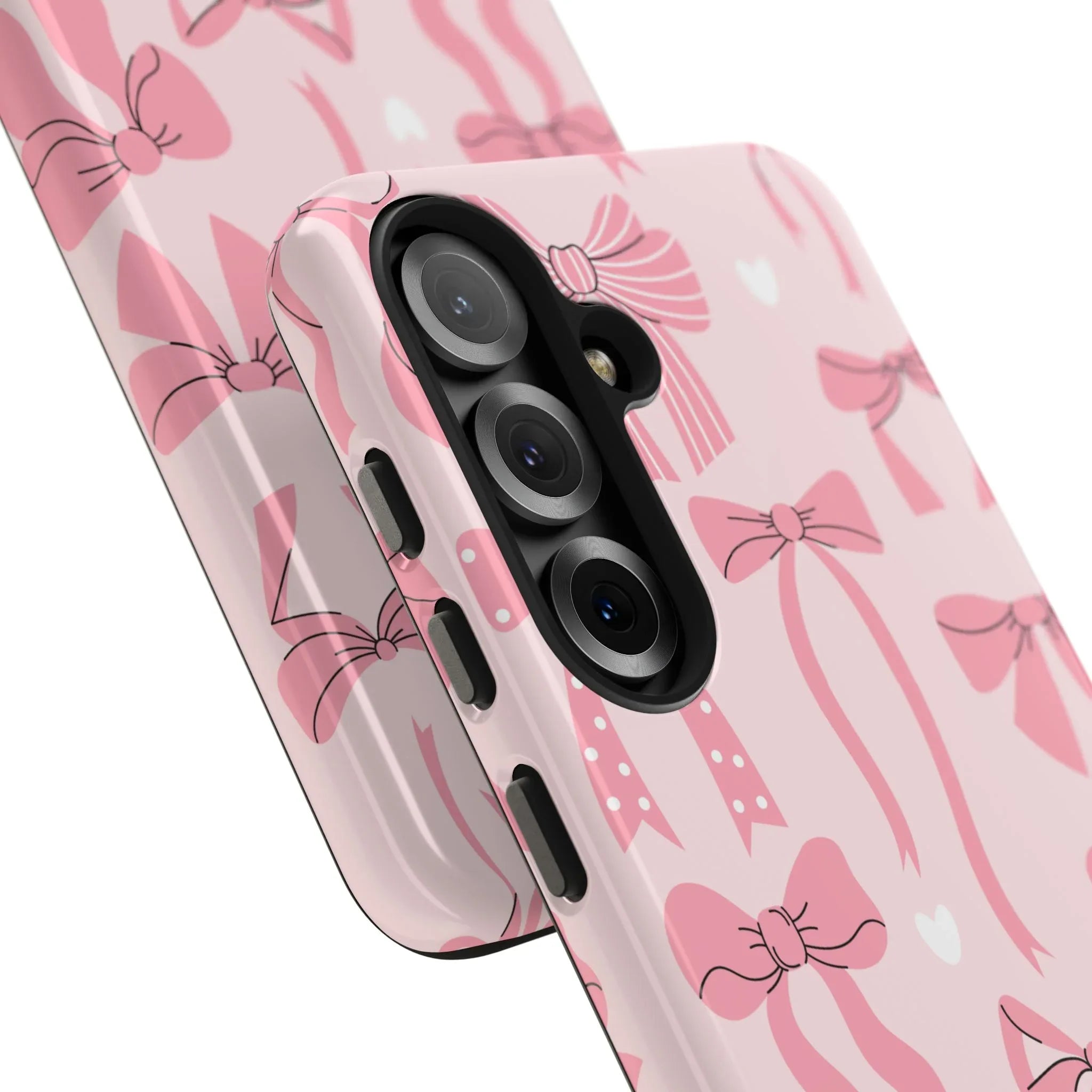 Pink Bow Ribbons Phone Case (Apple & Android) - Pink Sweetheart