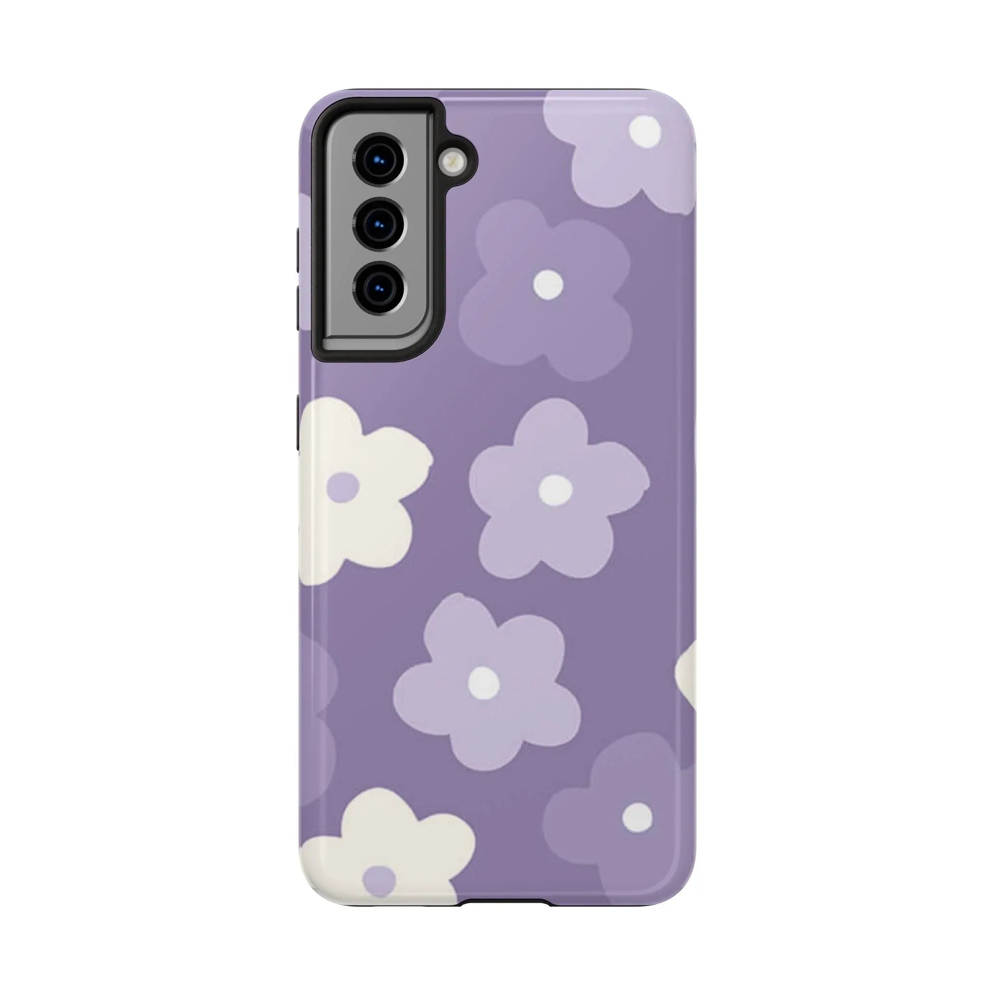 Pastel Purple Flowers Phone Case (Apple & Android) - Pink Sweetheart