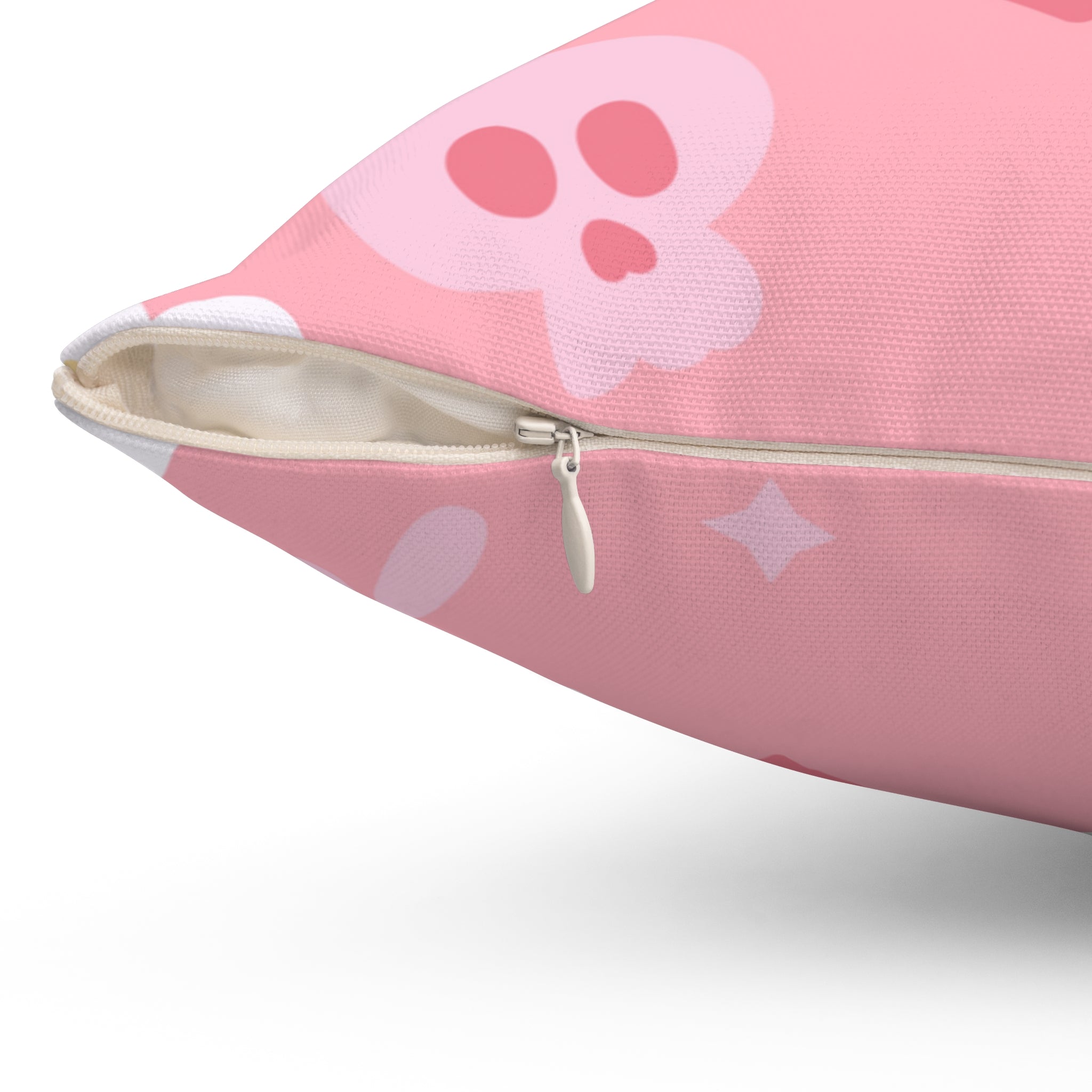 Pretty Pink Ghosts Square Pillow