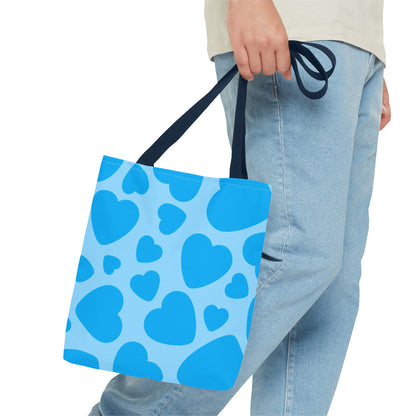 Blue Hearts Tote Bag