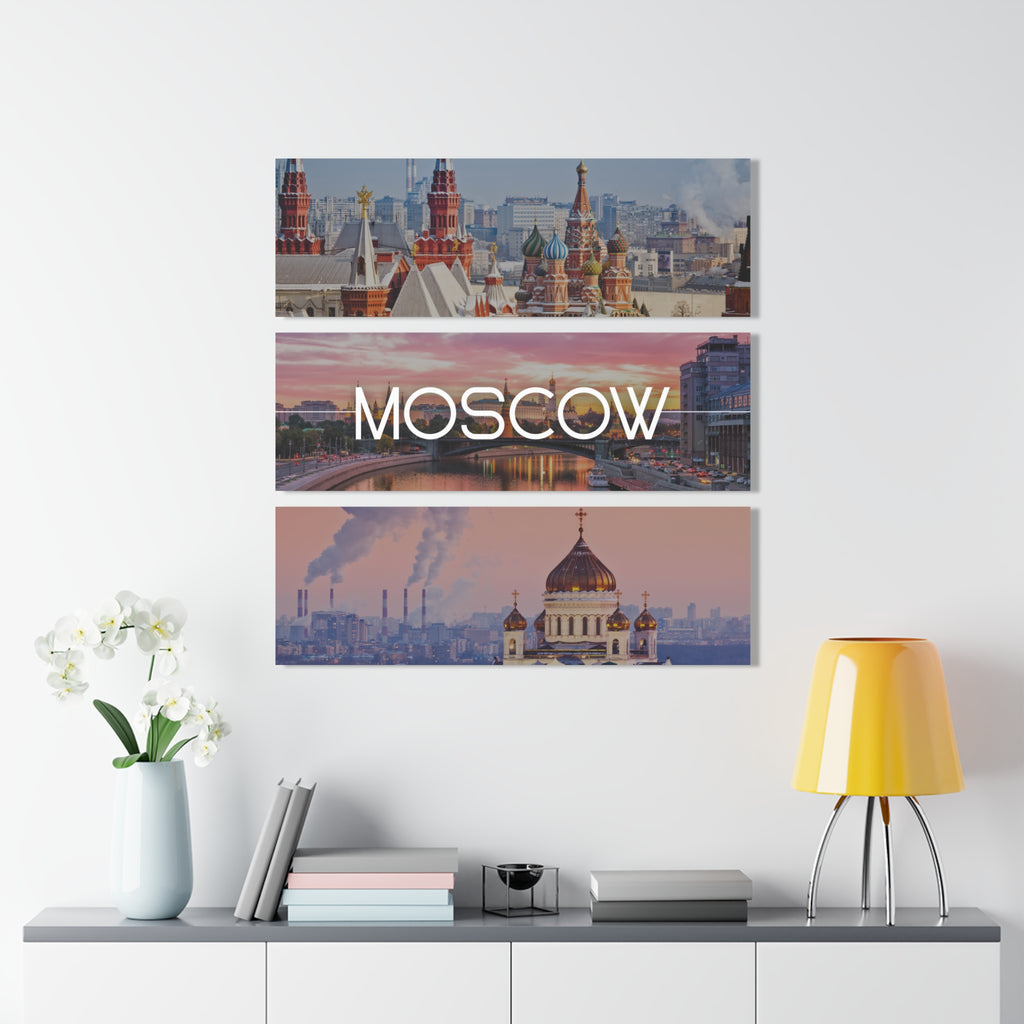 Moscow Skyline Acrylic Prints (Triptych)