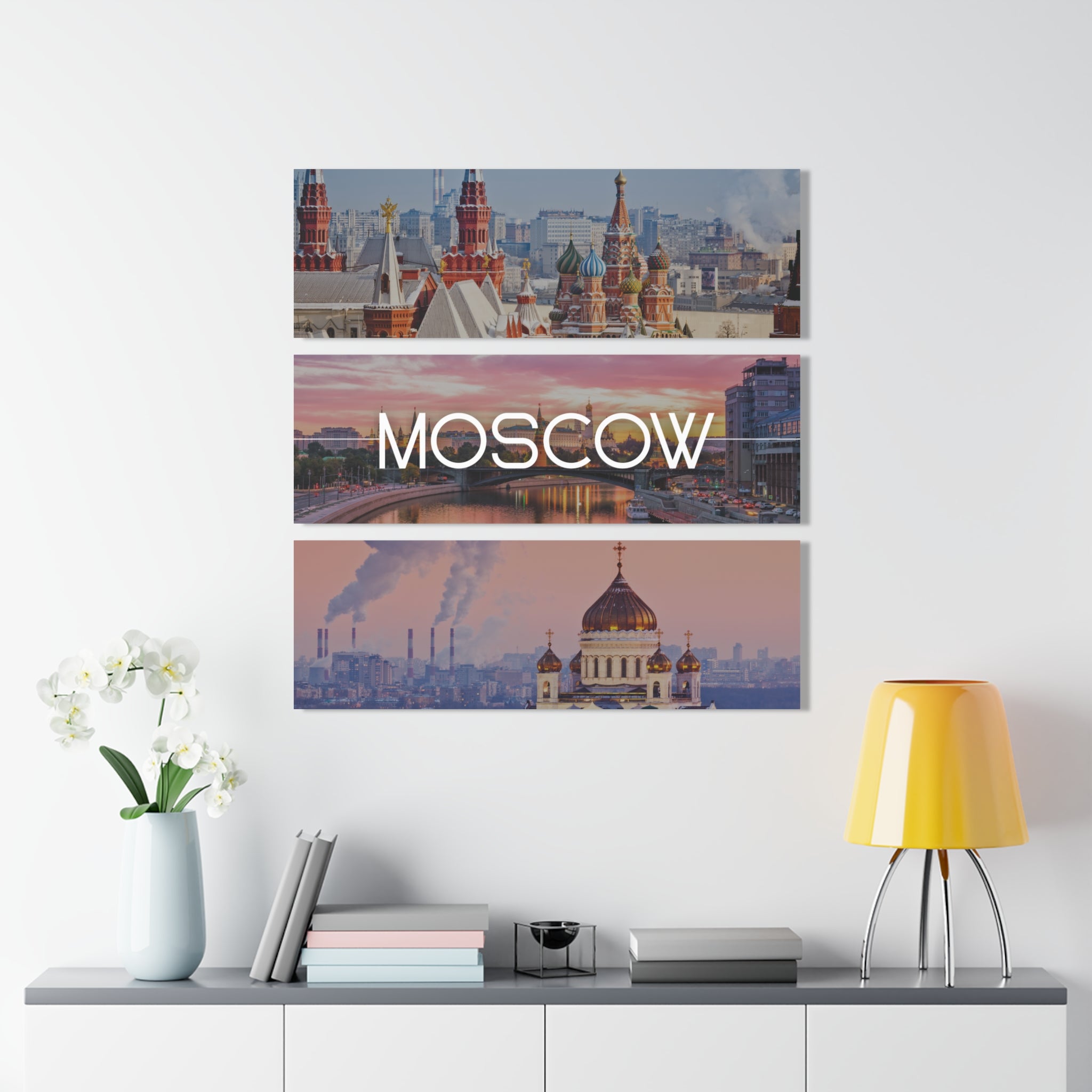 Moscow Skyline Acrylic Prints (Triptych)