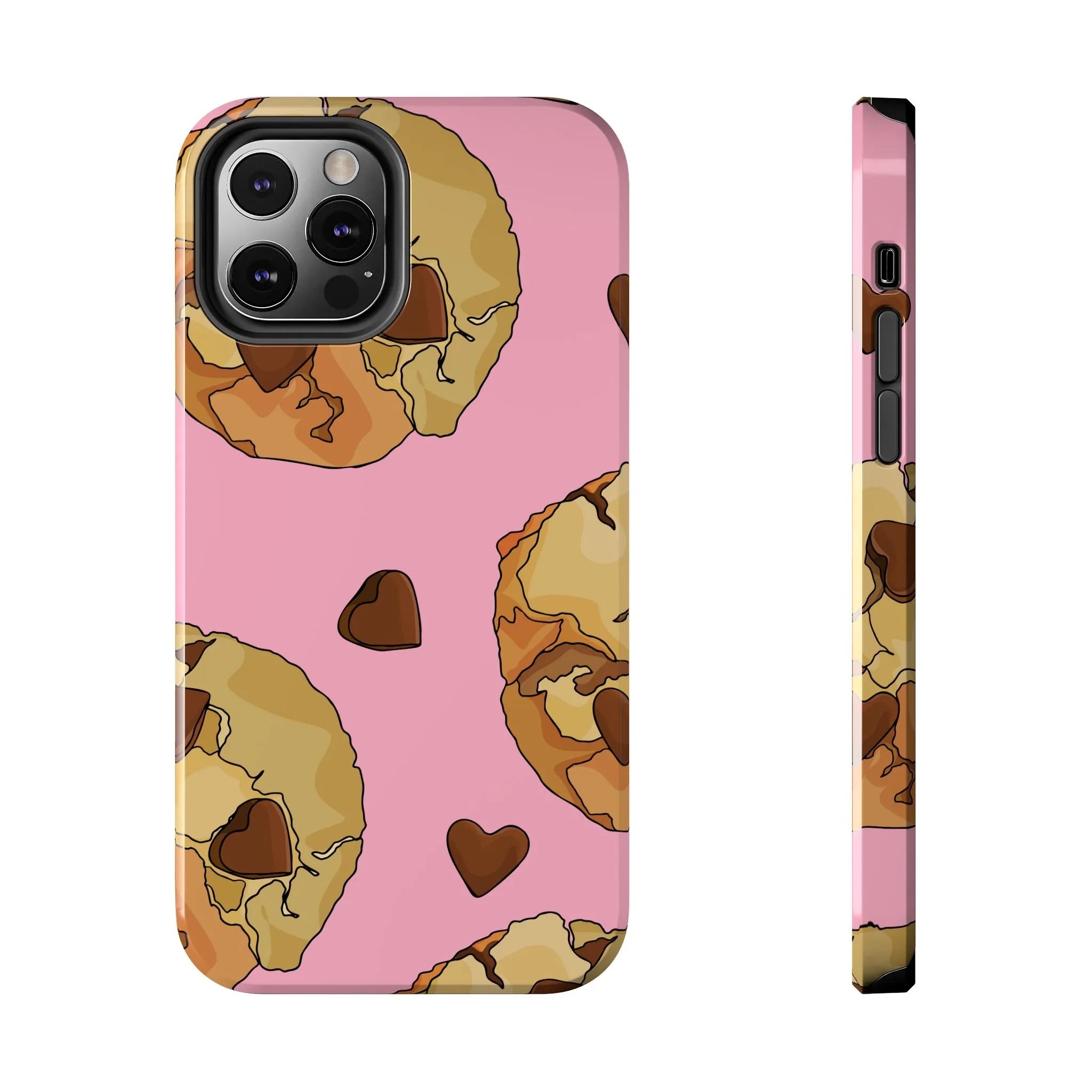 Chocolate Chip Cookies Phone Case (Apple & Android) - Pink Sweetheart