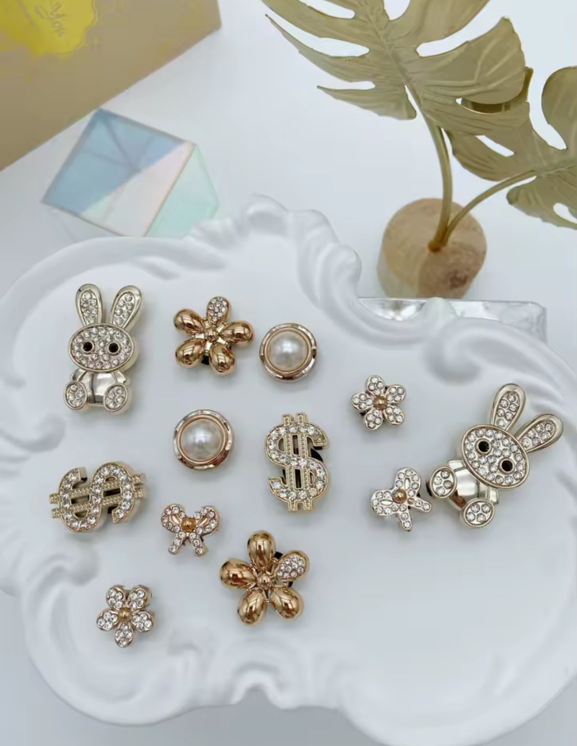 Bougie Bunny Bling Clog Charms Set