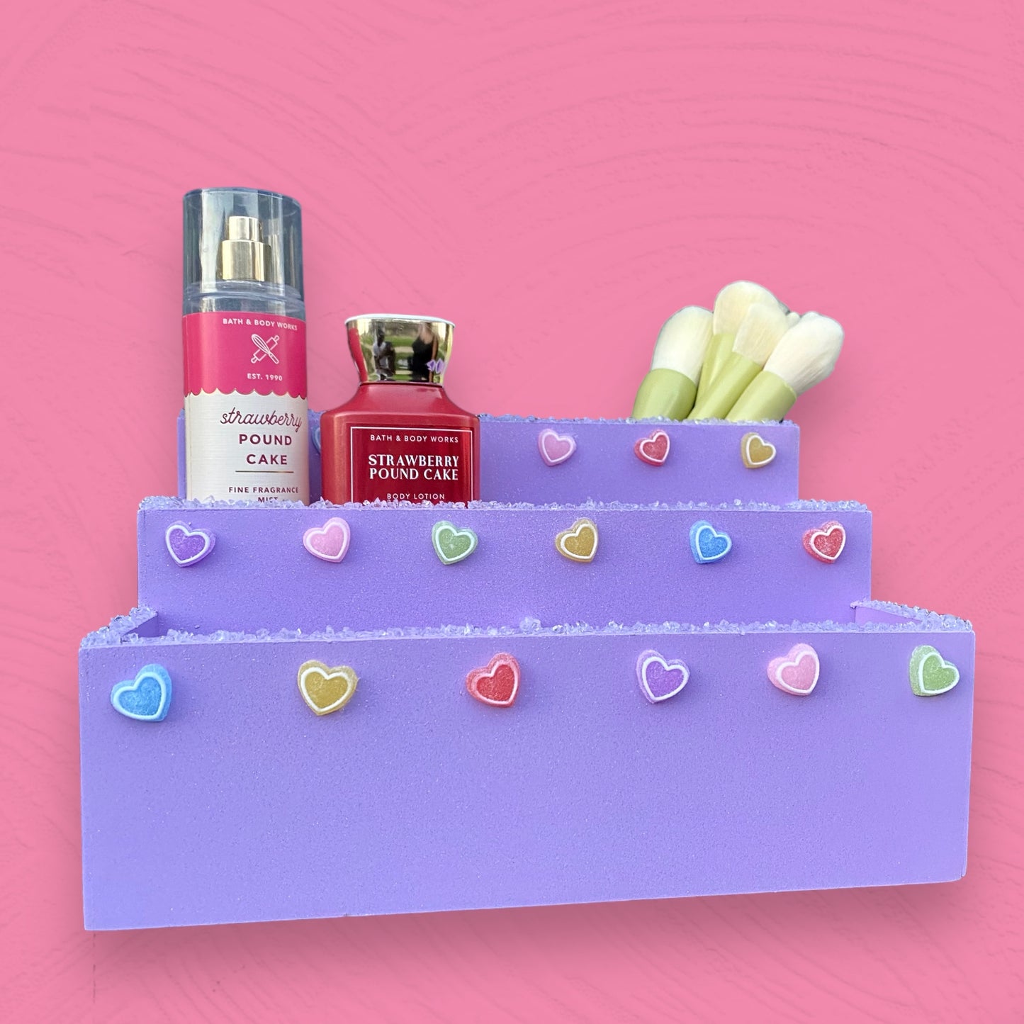 Sugary Sweet Lilac Makeup Organizer