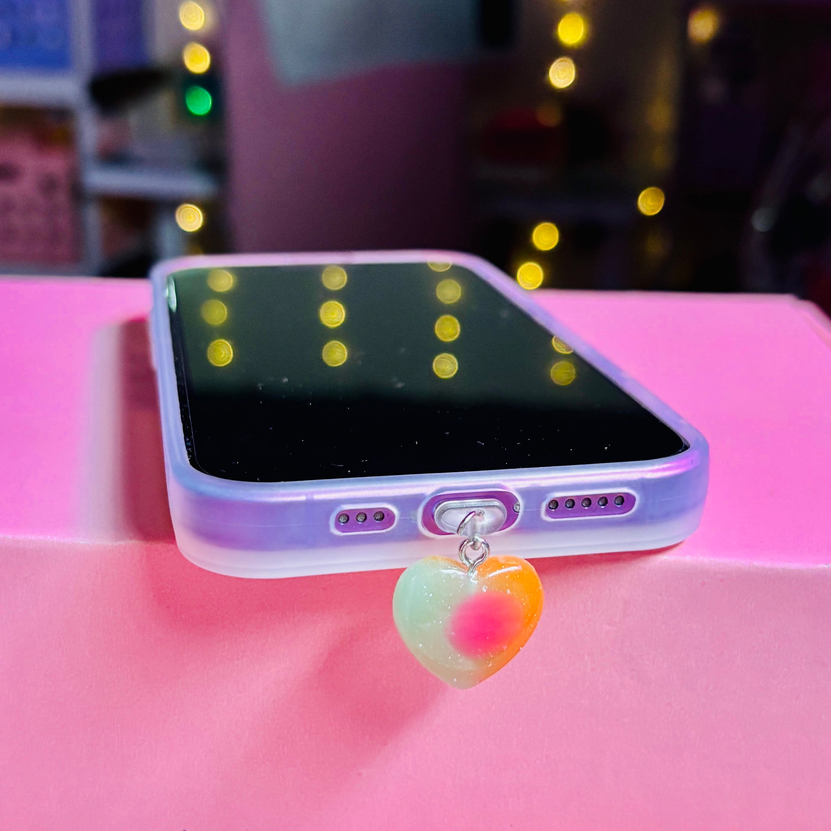 Sherbet Heart Dust Plug Charm