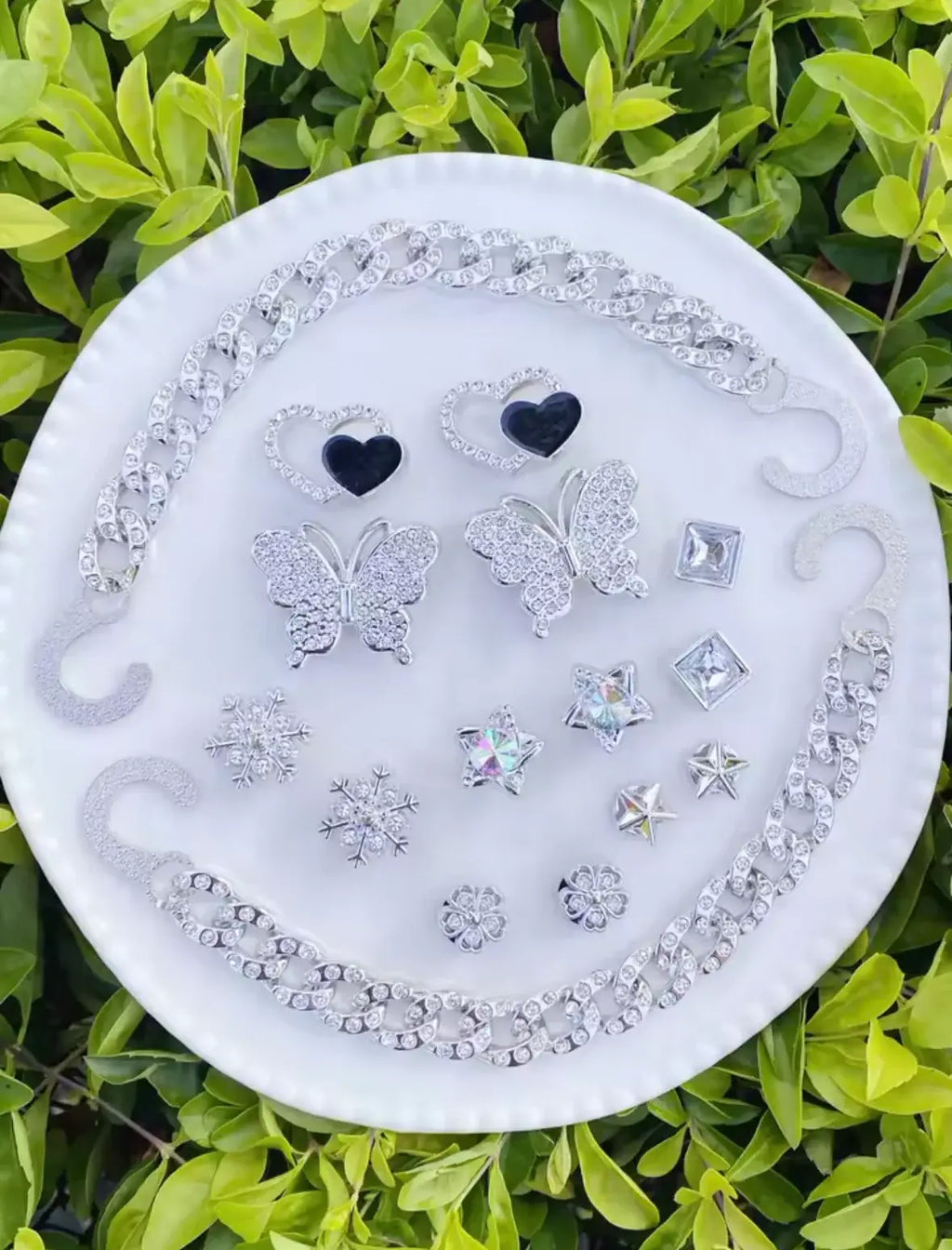 Platinum Frost Princess Clog Charms Set - Pink Sweetheart