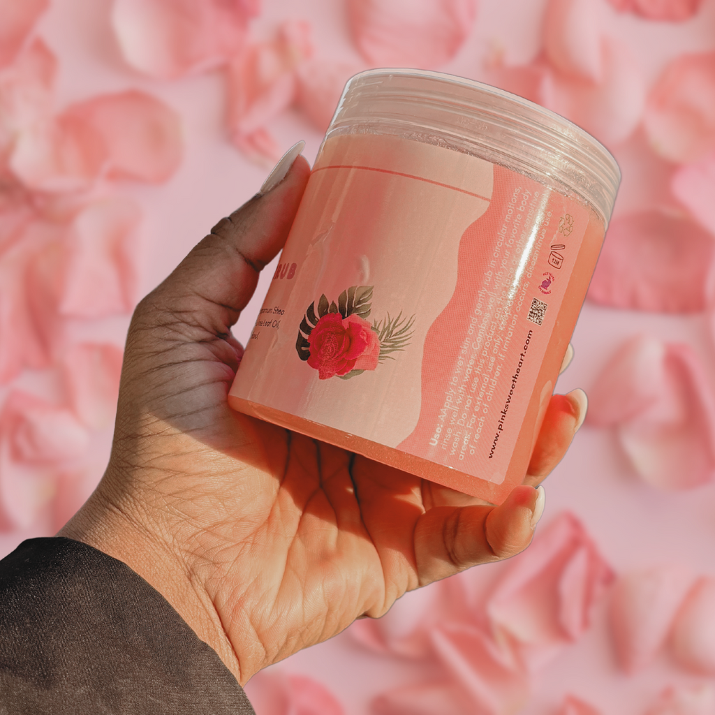 Pink Rose Petals Slushie Sugar Scrub
