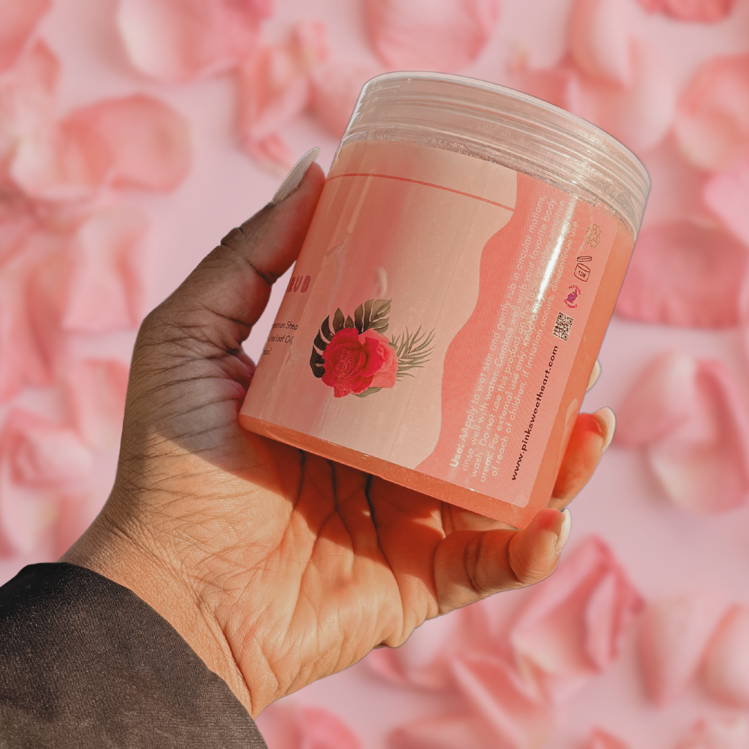 Pink Rose Petals Slushie Sugar Scrub