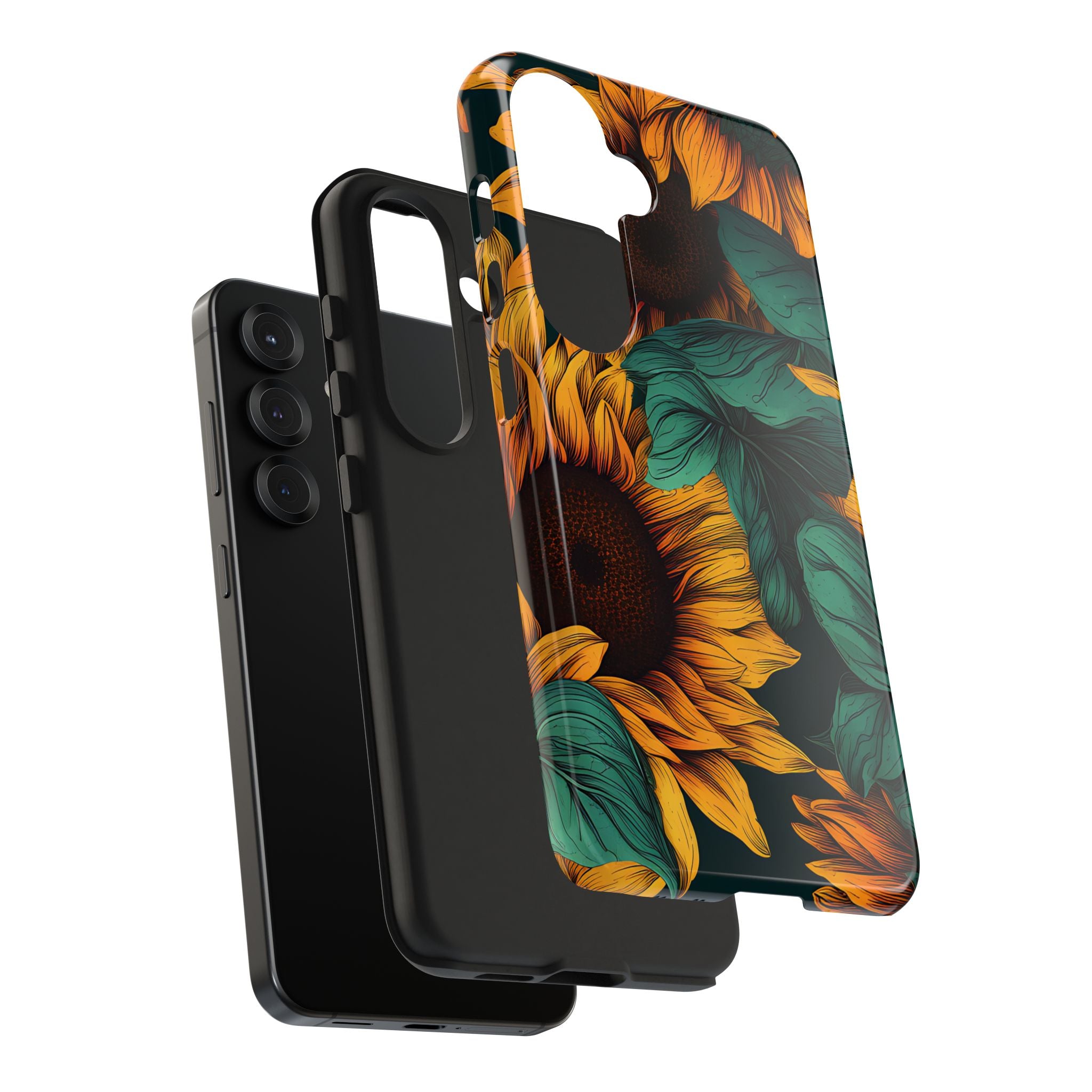 Dark Sunflower Phone Case (Apple & Android)