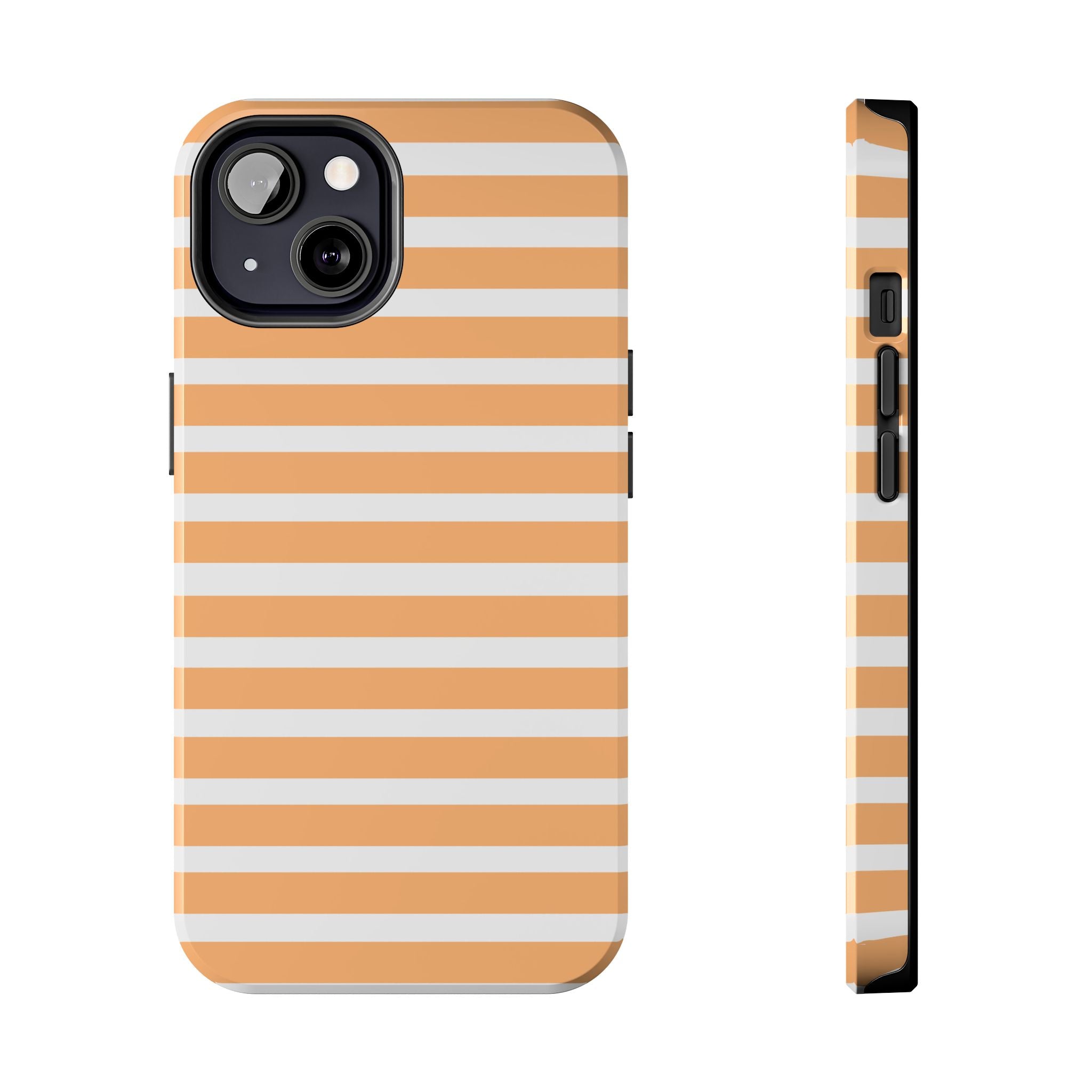 Orange Stripe Lines Phone Case (Apple & Android)