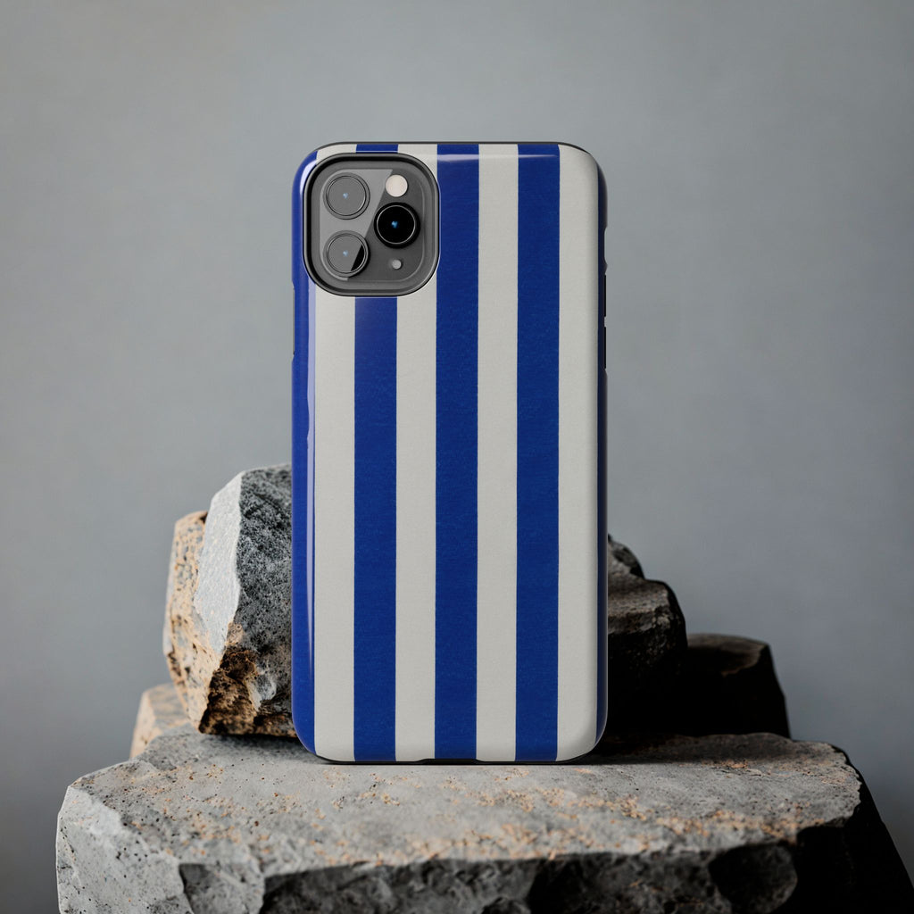 Blue & White Stripes Phone Case (Apple & Android)