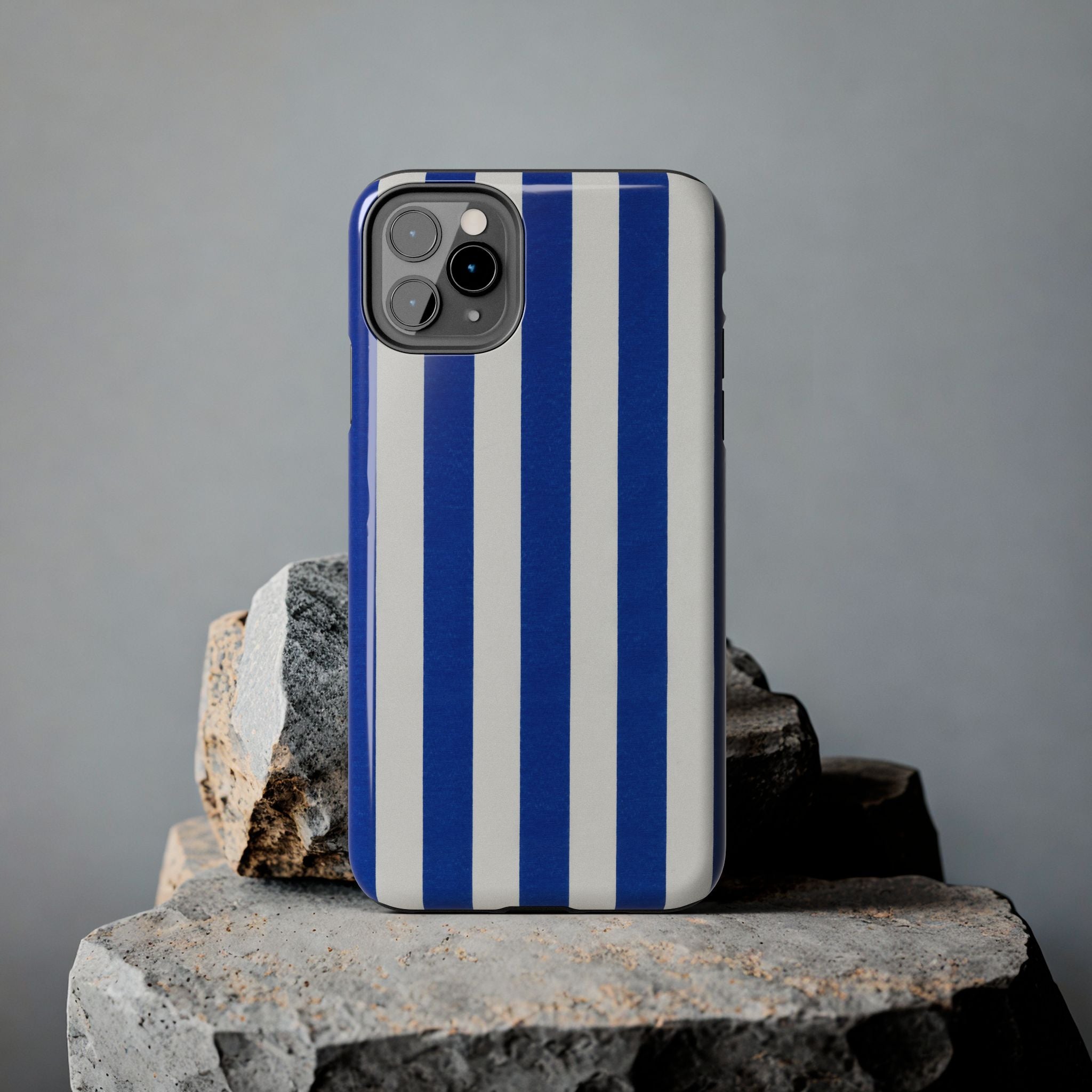 Blue & White Stripes Phone Case (Apple & Android)
