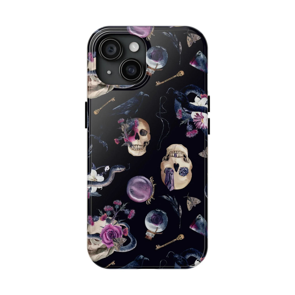 Gothic Witch Spells Phone Case (Apple & Android) - Pink Sweetheart