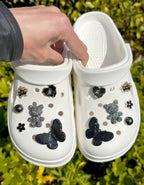 Black Onyx Fantasy Clog Charms Set