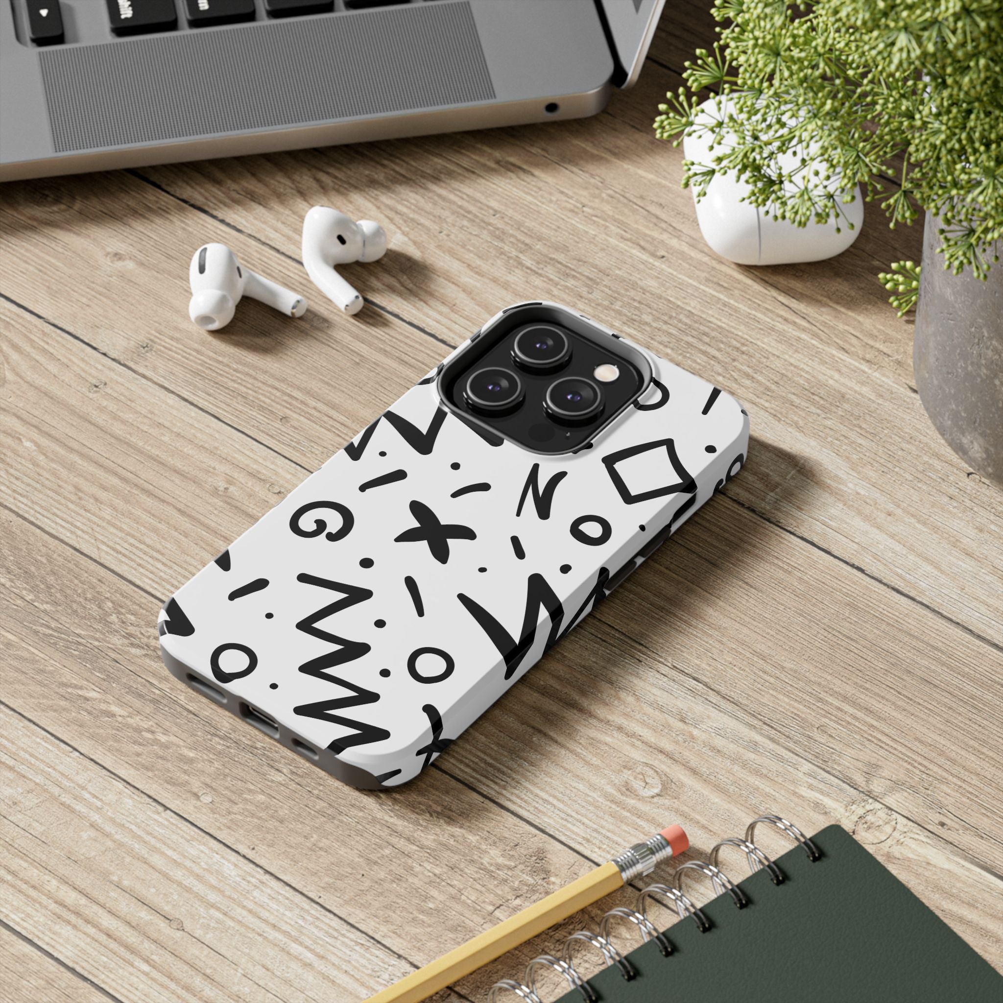 Abstract Memphis Pattern Phone Case (Apple & Android)