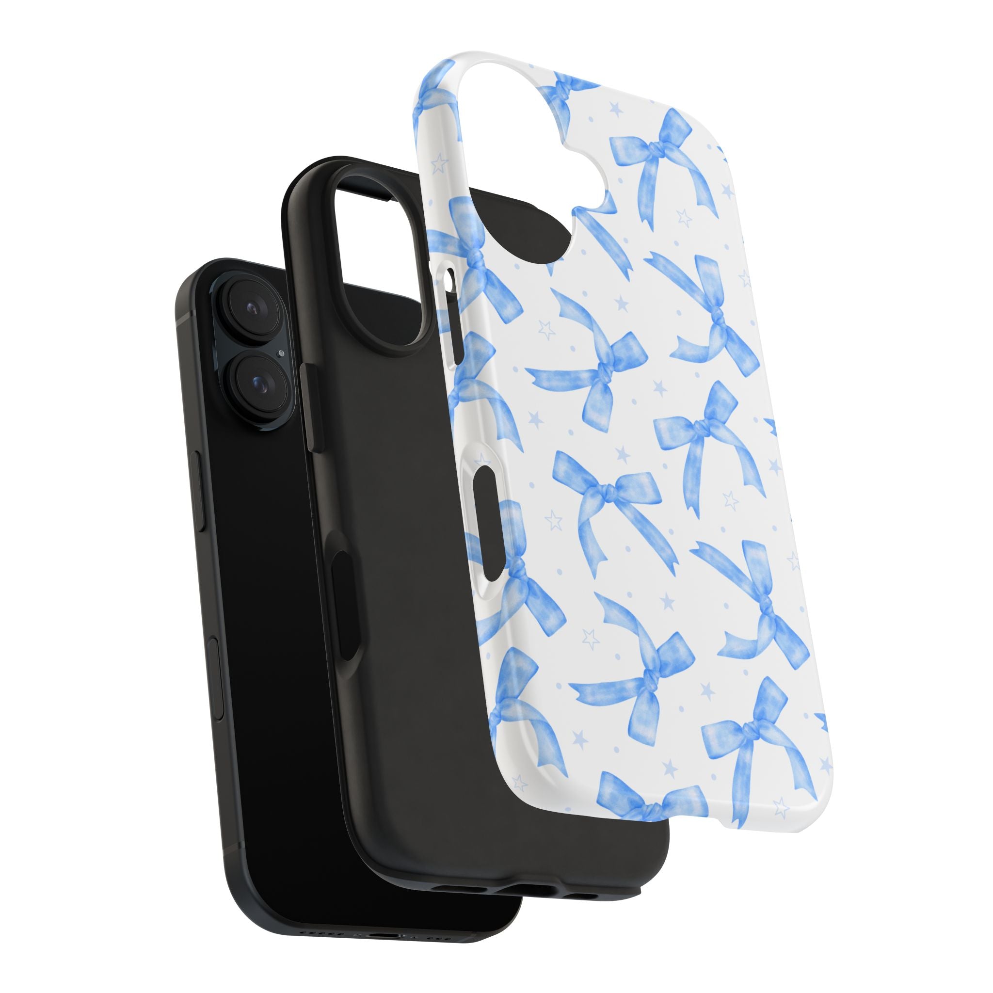 Lacey Baby Blue Ribbons Phone Case (Apple & Android)
