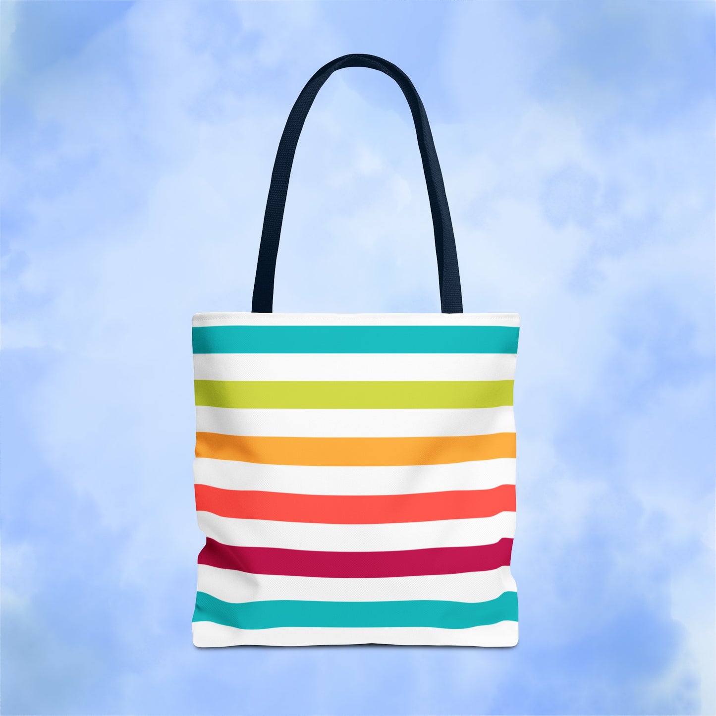 Colorful Candy Lines Tote Bag