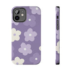 Pastel Purple Flowers Phone Case (Apple & Android) - Pink Sweetheart