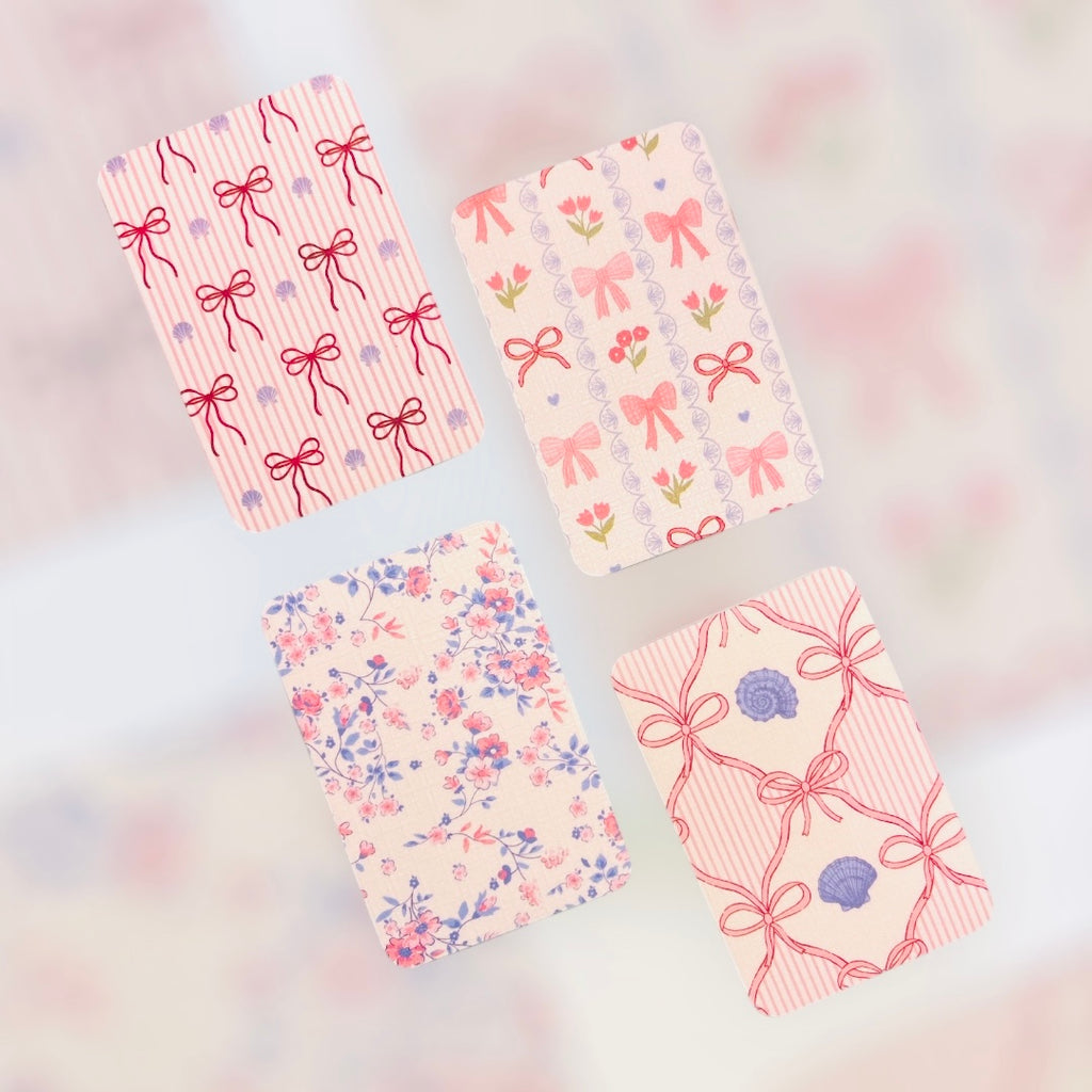 Decorative Wallet Cards 4pcs