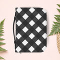 Black Gingham Book Cover - Pink Sweetheart