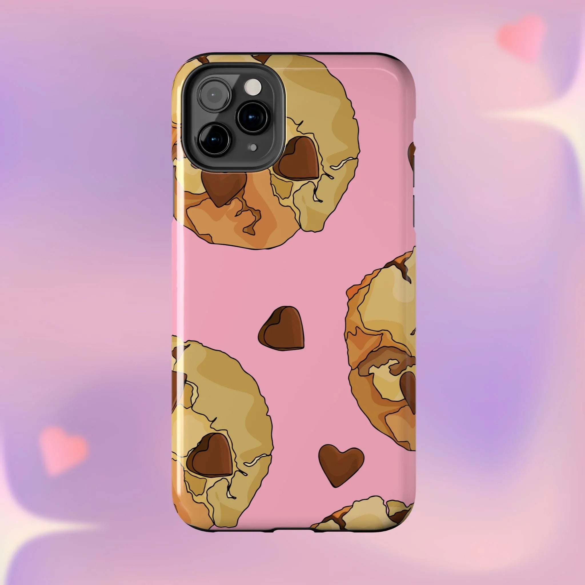 Chocolate Chip Cookies Phone Case (Apple & Android) - Pink Sweetheart