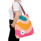 70s Floral Retro Aesthetic Tote Bag