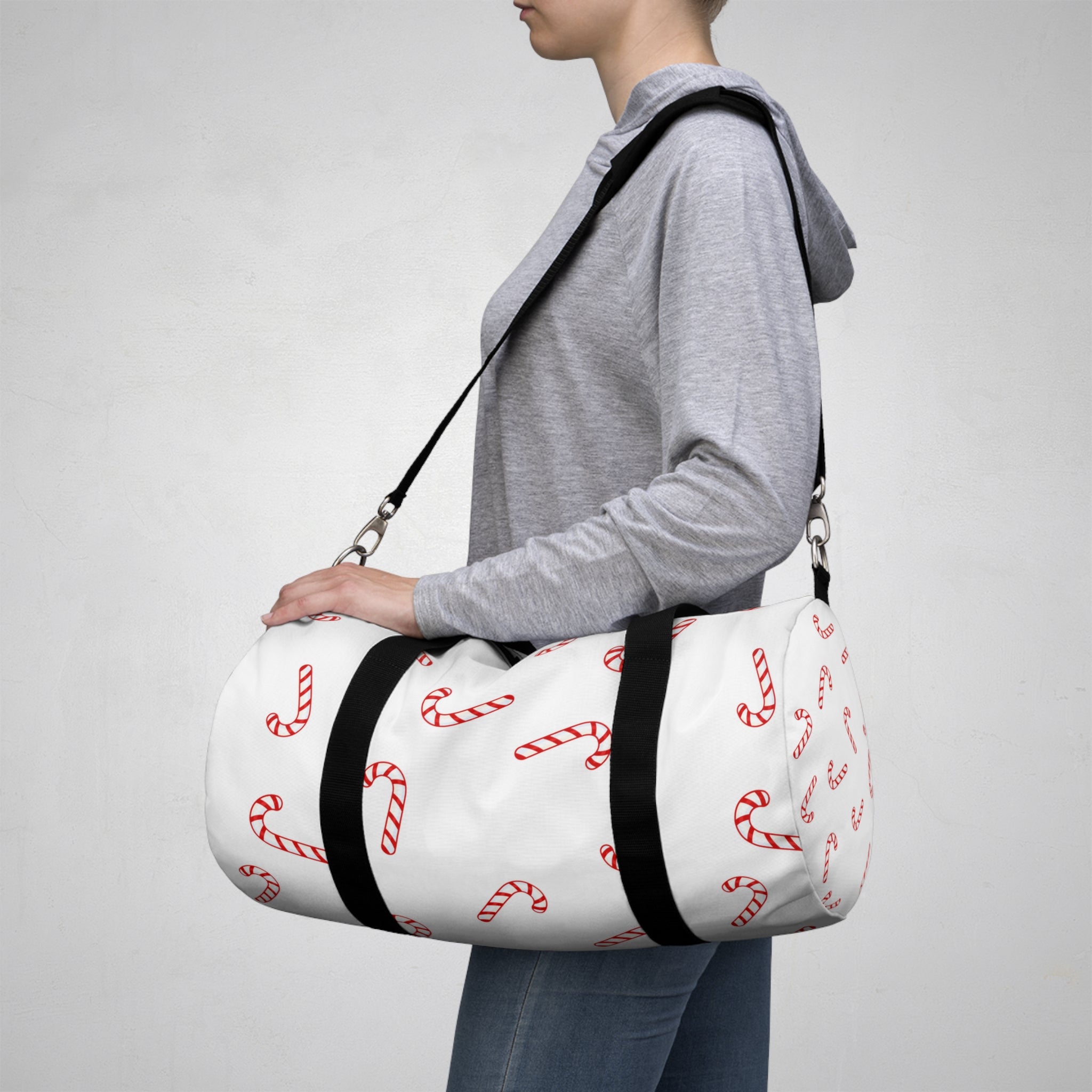 Peppermint Candy Canes Duffel Bag