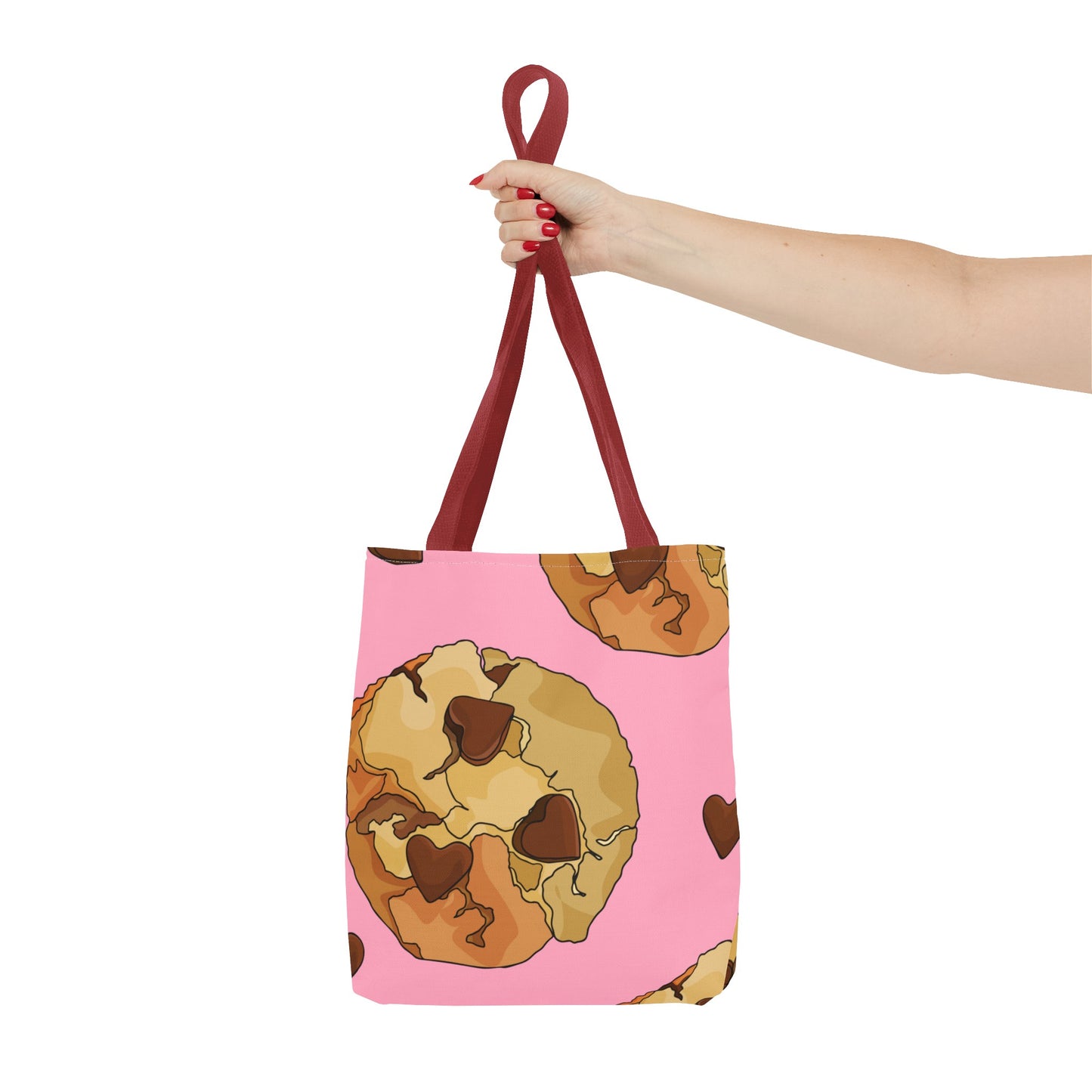 Chocolate Chip Heart Cookies Tote Bag