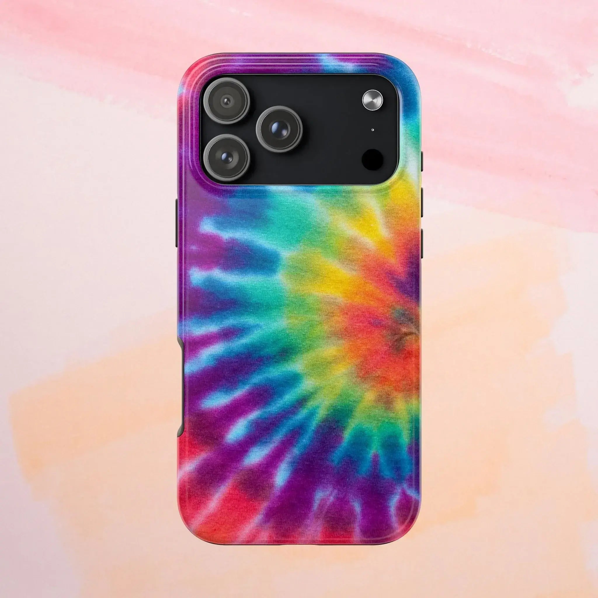 Groovy Tie Dye Phone Case (Apple & Android) - Pink Sweetheart