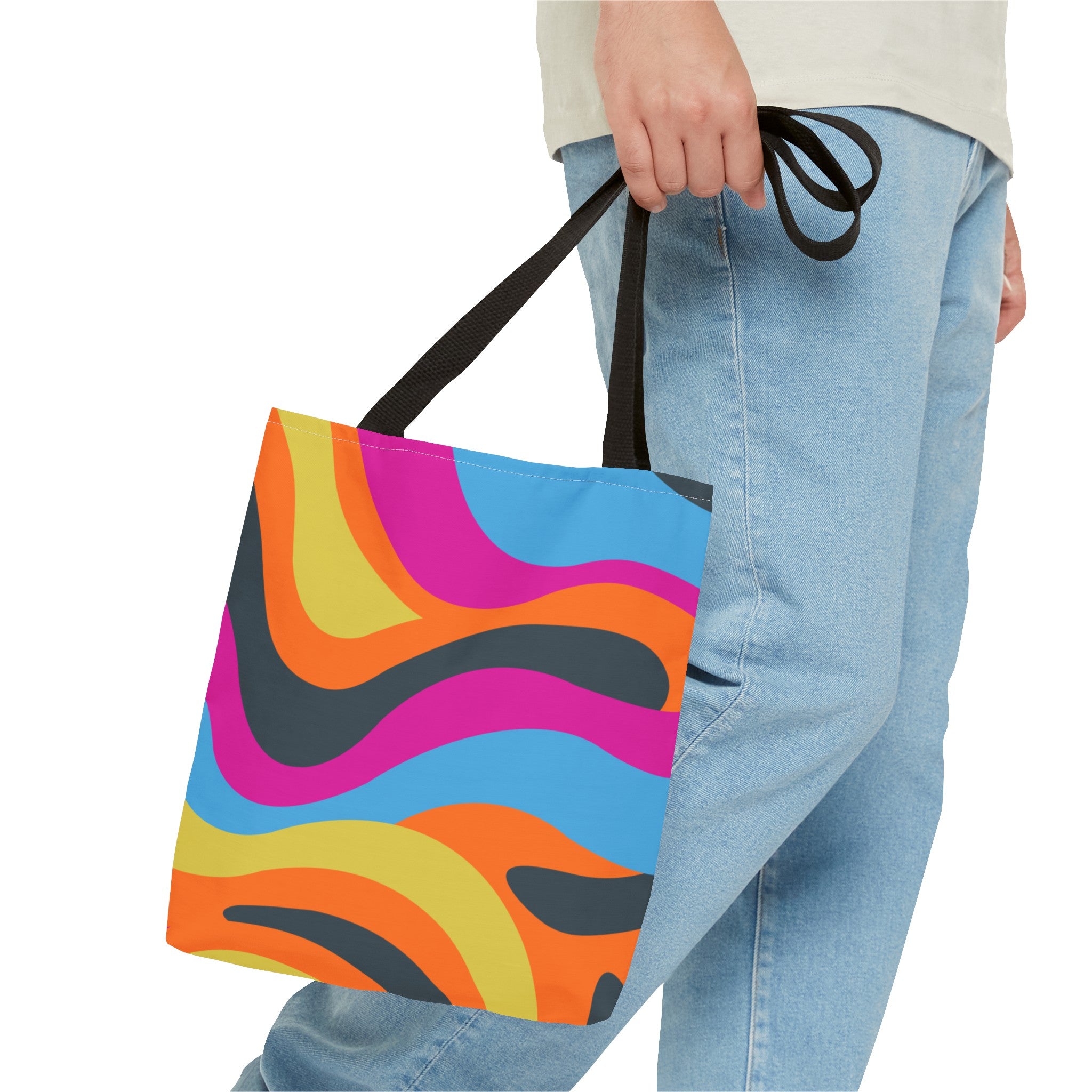 Funky Groove Swirl Tote Bag