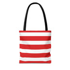 Red & White Peppermint Tote Bag