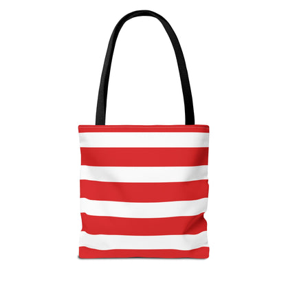 Red & White Peppermint Tote Bag