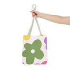 Retro Floral Tote Bag