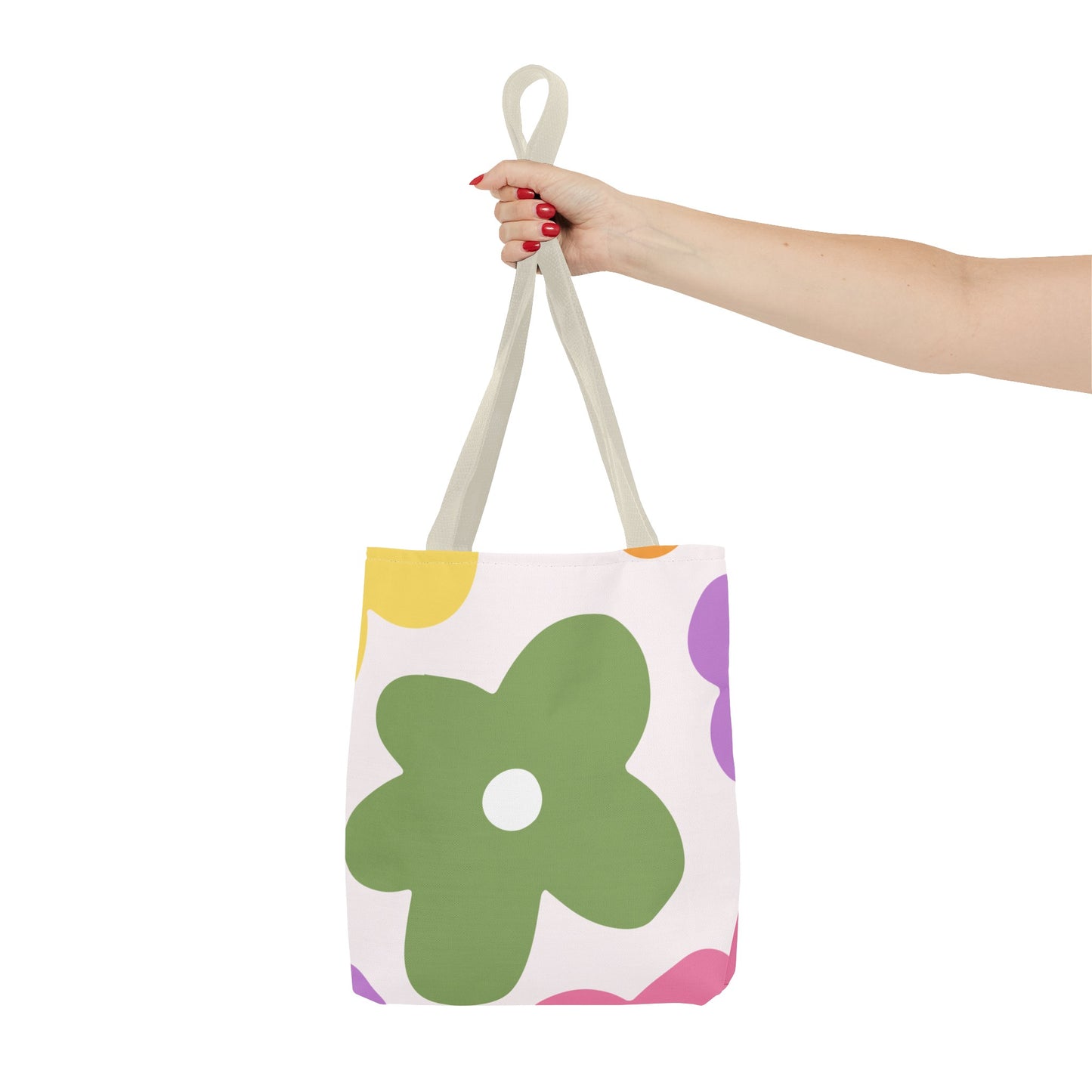 Retro Floral Tote Bag