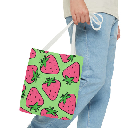 Cartoon Strawberries Tote Bag