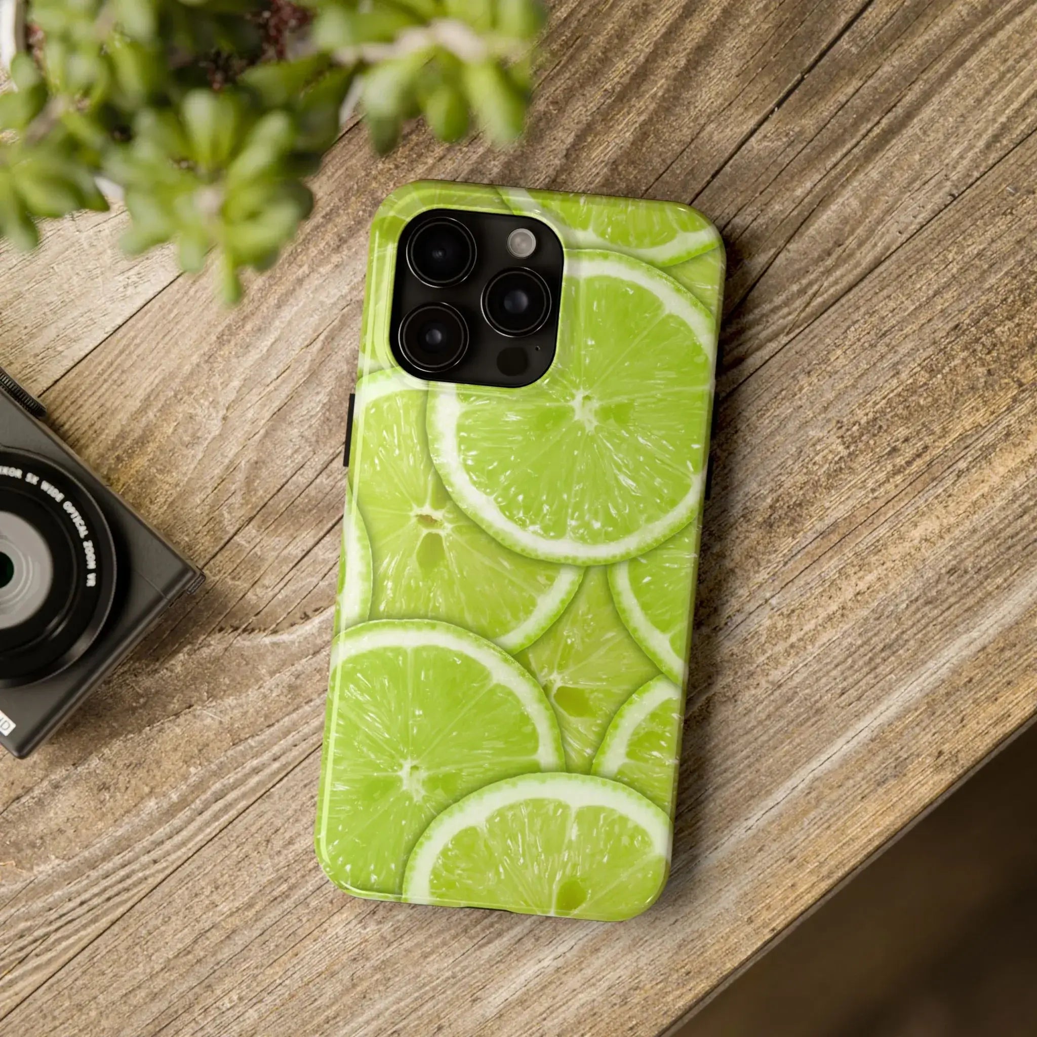 Green Citrus Lime Phone Case (Apple & Android) - Pink Sweetheart
