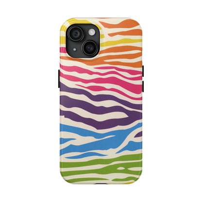 Rainbow Zebra Phone Case