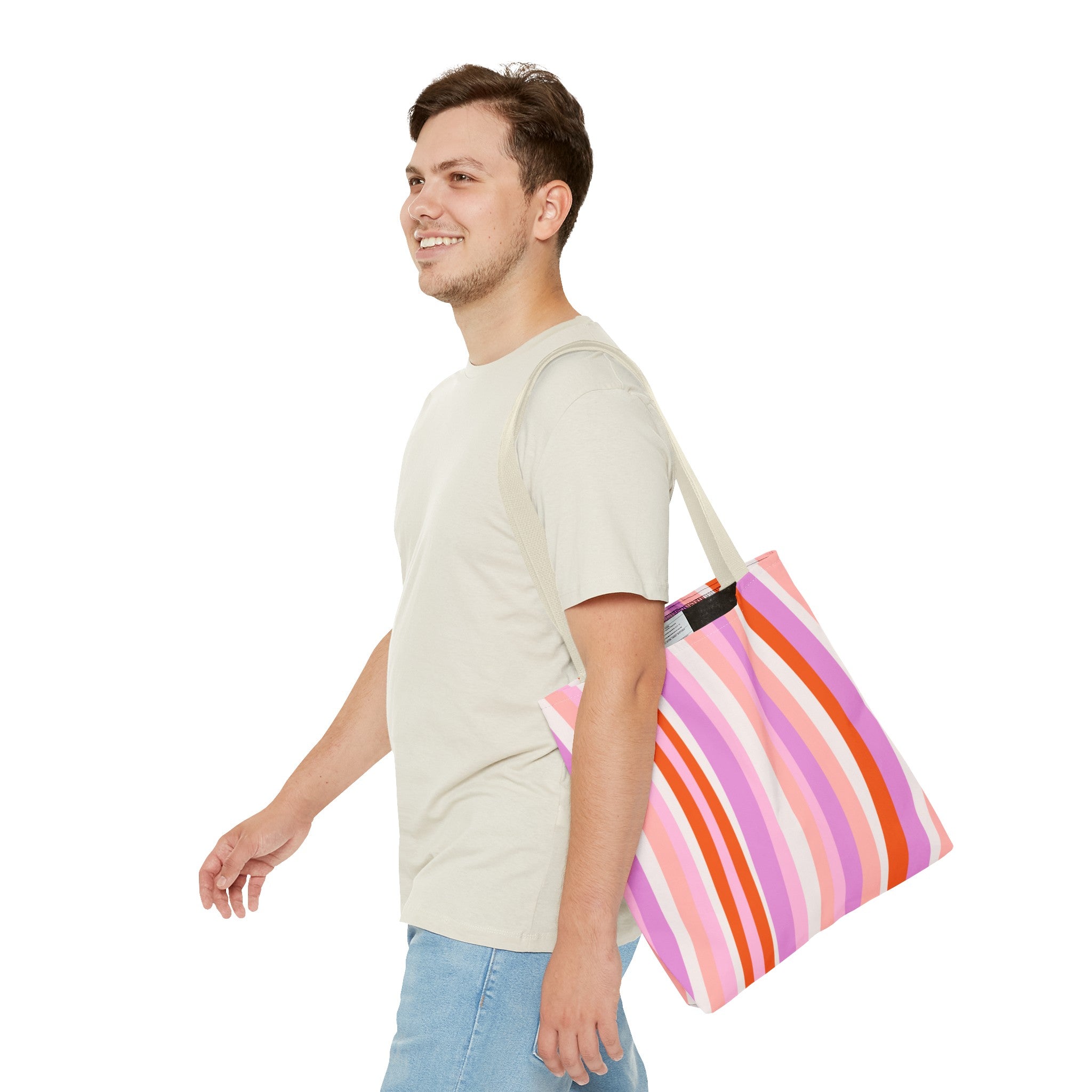 Retro Groovy Waves Tote Bag