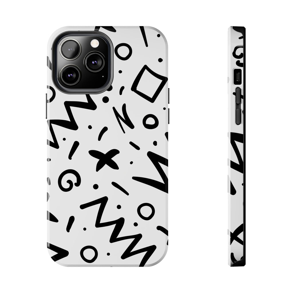 Abstract Memphis Pattern Phone Case (Apple & Android)