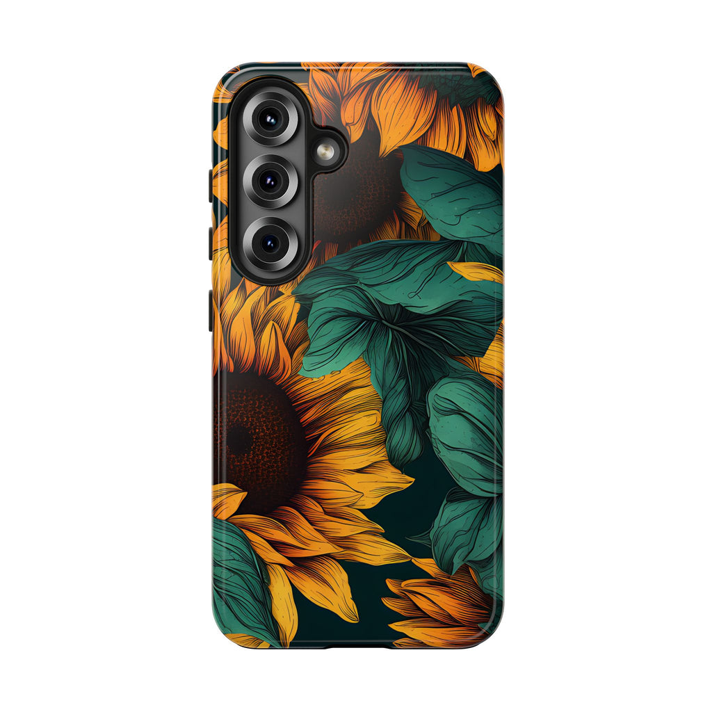 Dark Sunflower Phone Case (Apple & Android)