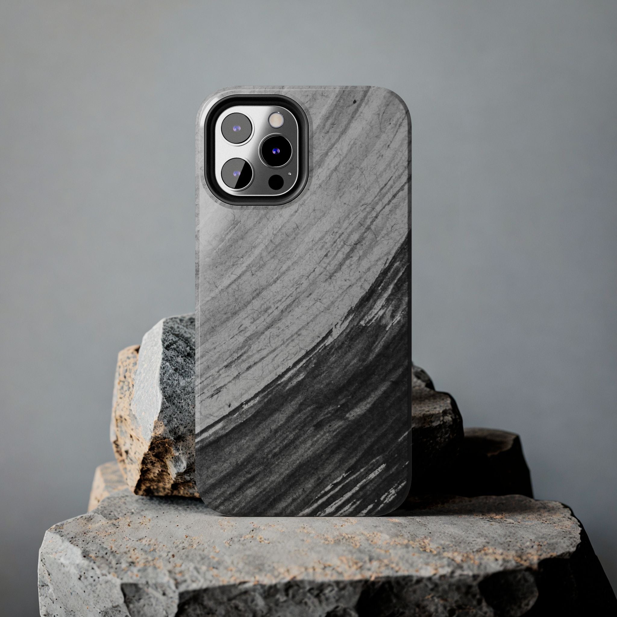 Black & Gray Phone Case (Apple & Android)