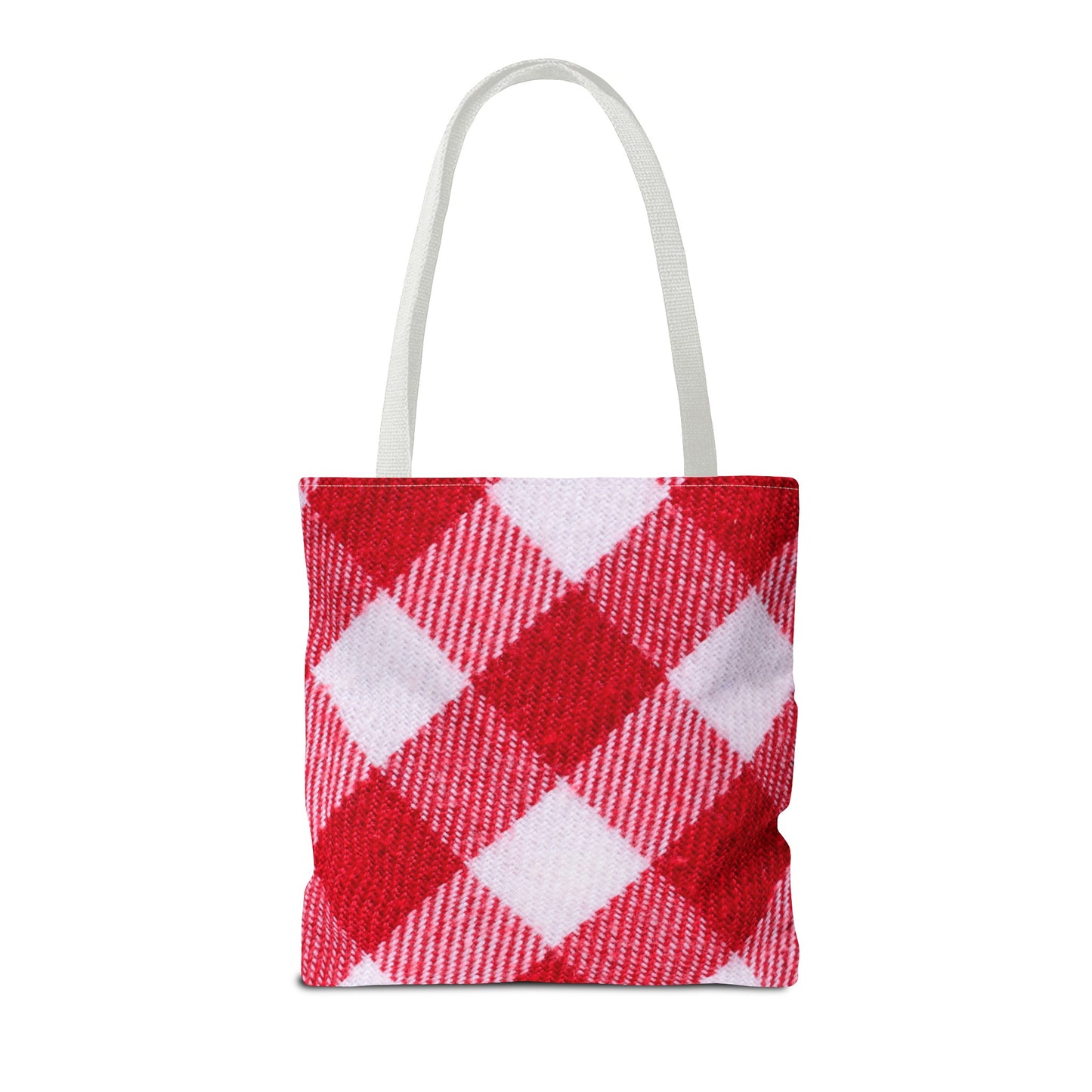 Red & White Checked Tote Bag