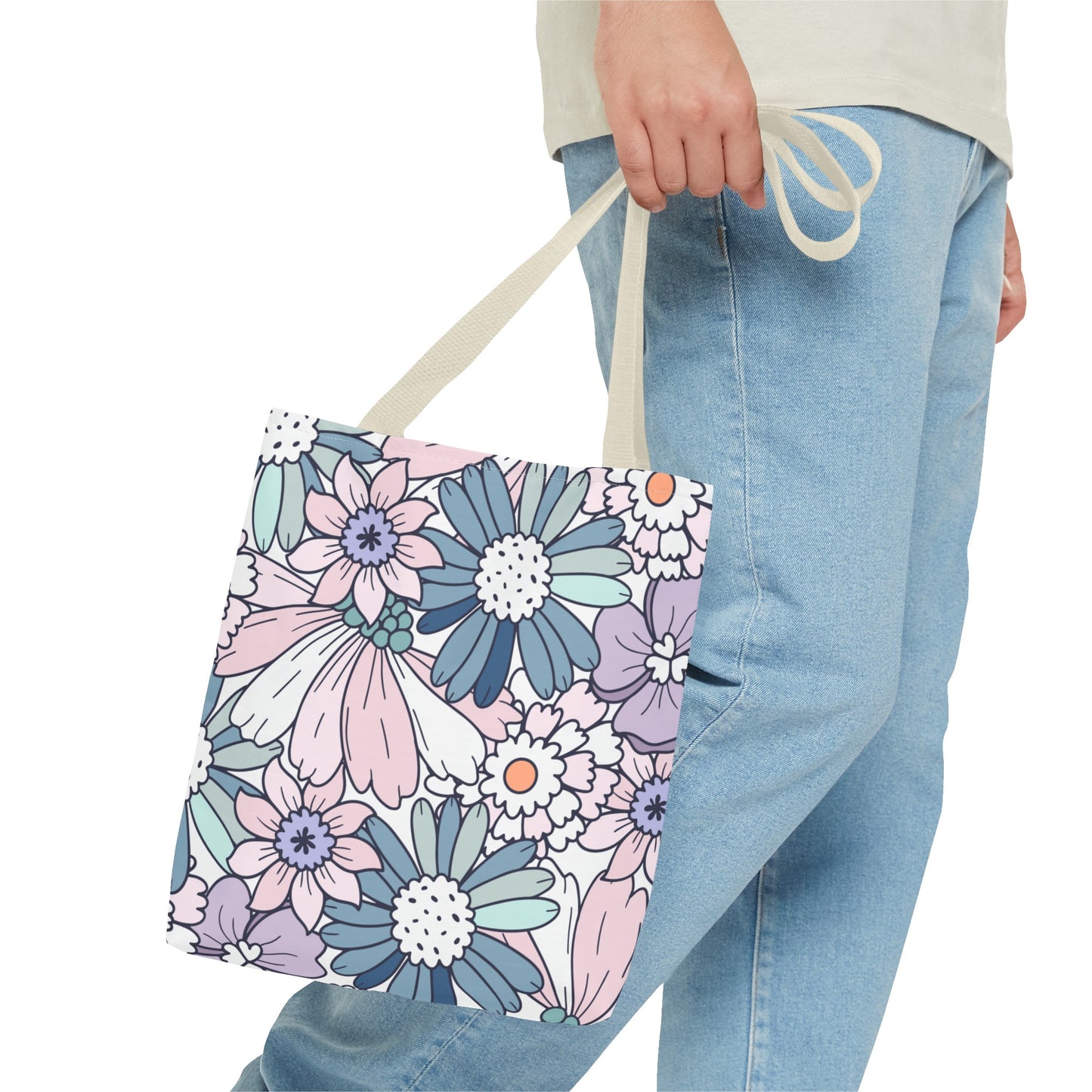 Vintage Floral Bloom Tote Bag