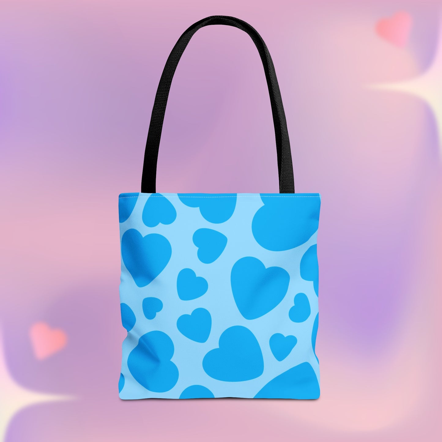 Blue Hearts Tote Bag