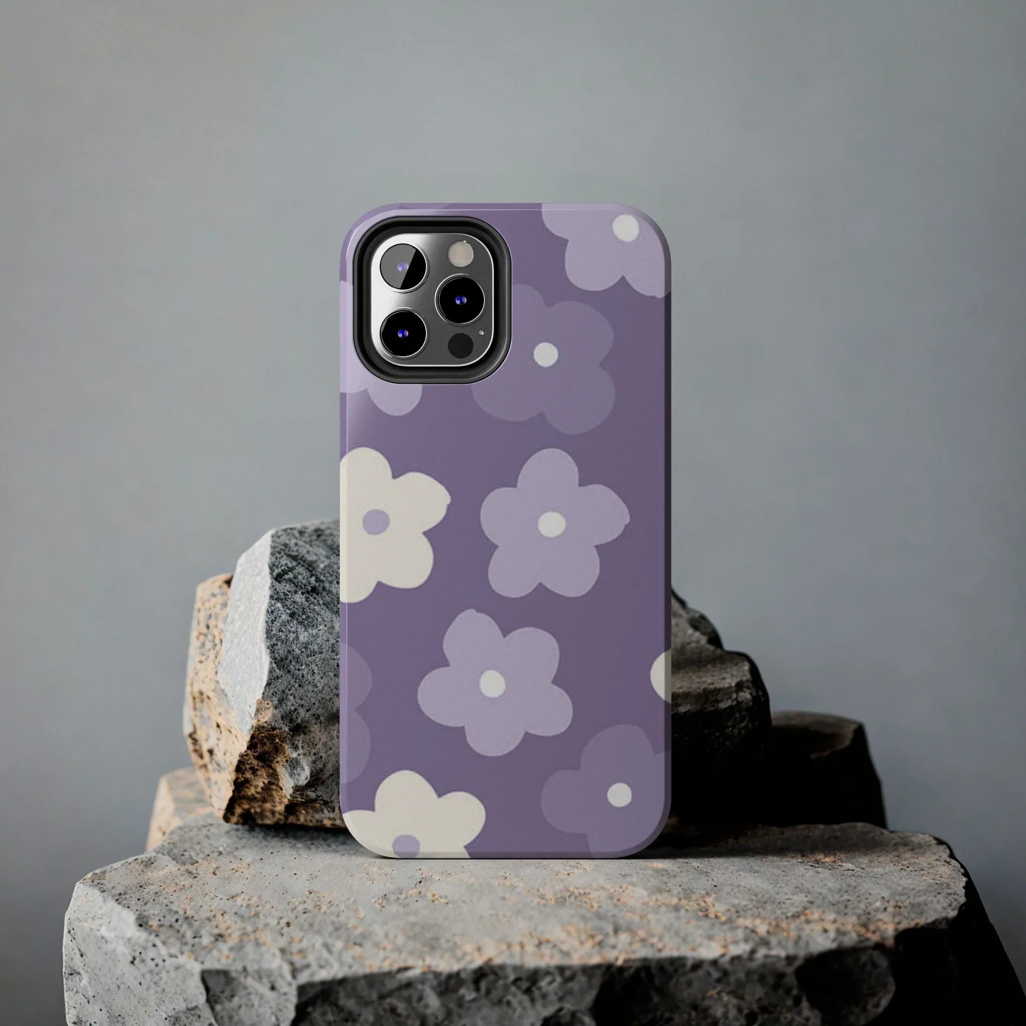 Pastel Purple Flowers Phone Case (Apple & Android) - Pink Sweetheart
