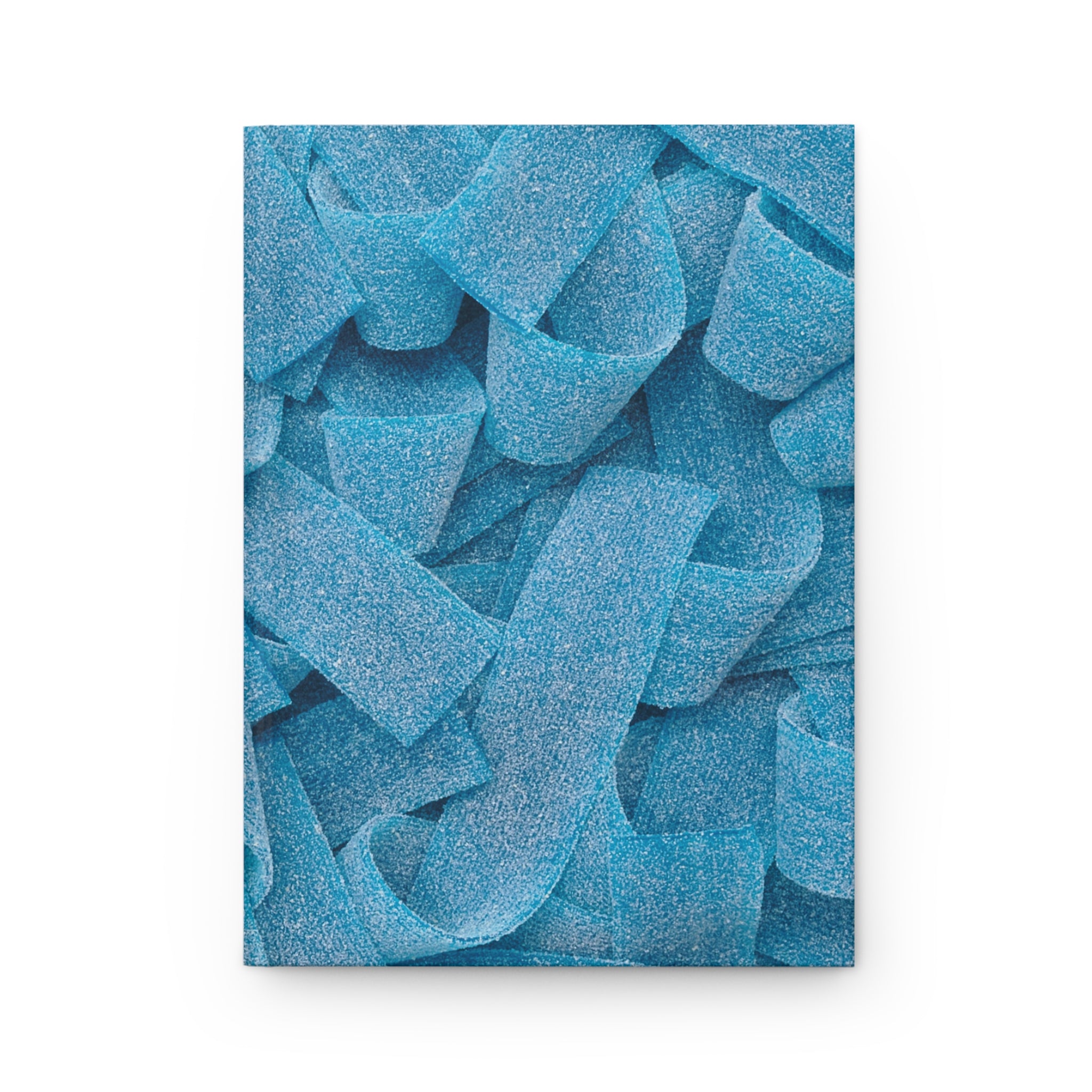 Sour Blue Candy Strips Hardcover Matte Journal