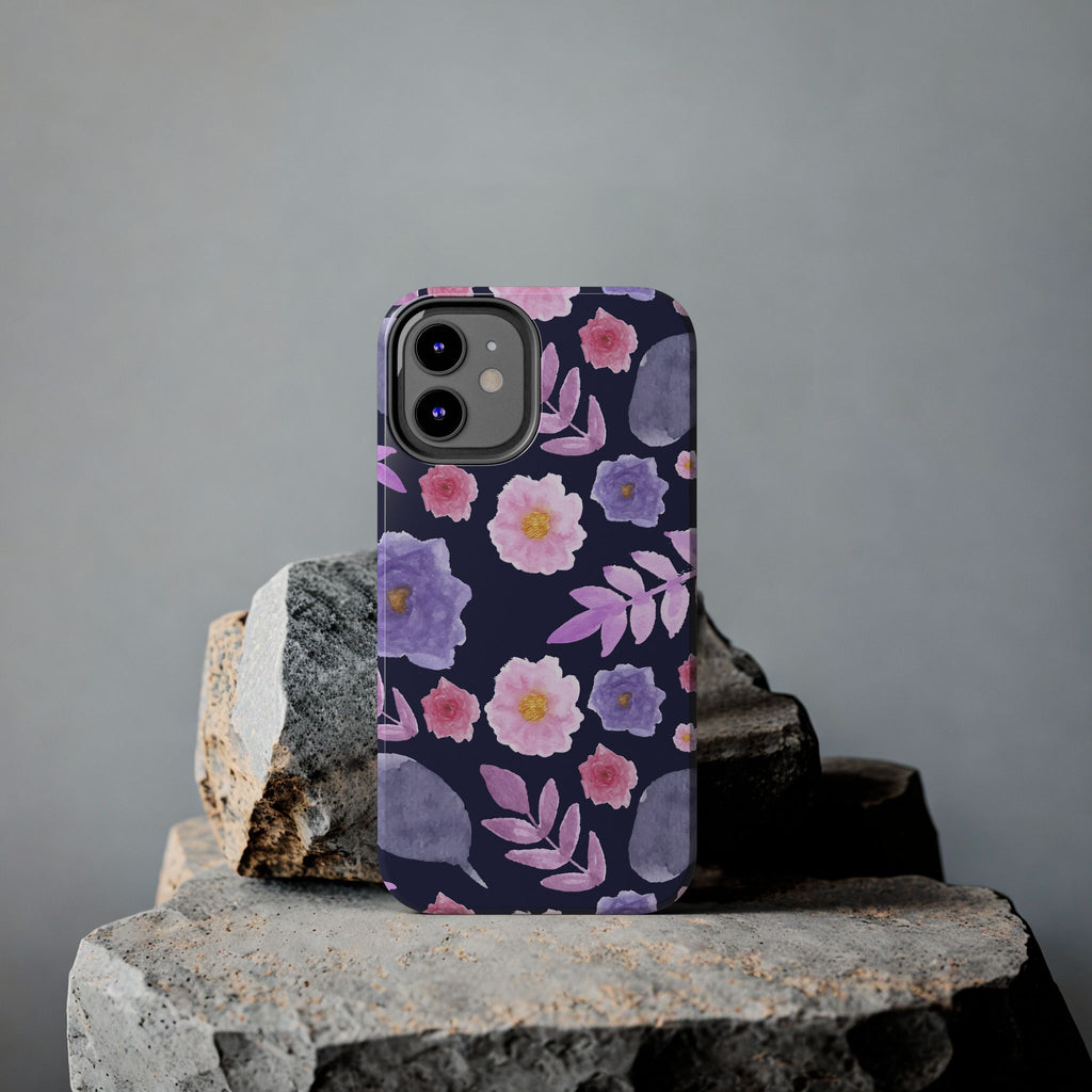 Purple Florals Phone Case (Apple & Android)