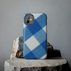 Classic Blue Gingham Phone Case (Apple & Android)