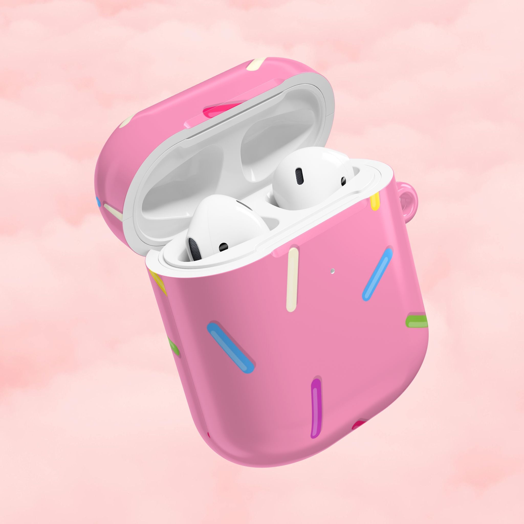 Pink Rainbow Sprinkles AirPod Case